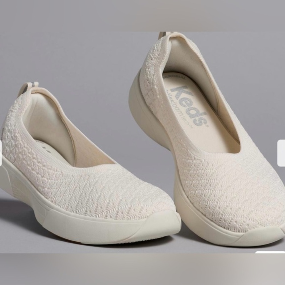 Keds® BlissWalk Skimmer White Slip On Shoes, NWT, Women's Size 6.5